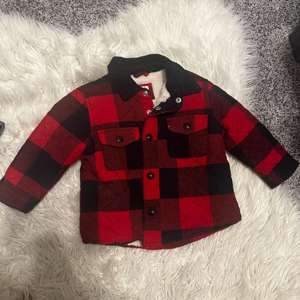 Toddler boys baby gap lined size 18-24 months Shacket. - Picture 5 of 5